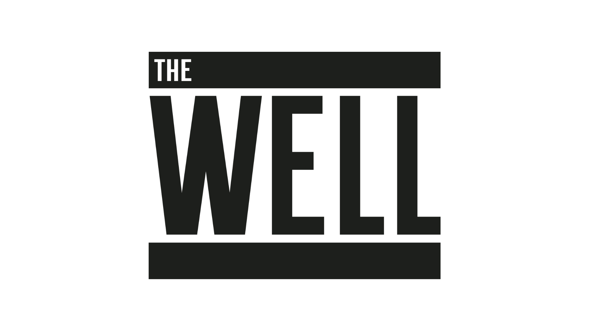 'The Well' is written in black with a horizontal bar appearing below it.